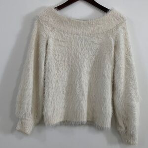 Banana Republic Off-Shoulder Sweater very soft and elegant cream color Size XS